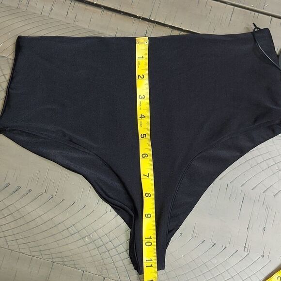 Mochi Swim Black High Rise Bikini Bottom Sz M NWT - Picture 6 of 7